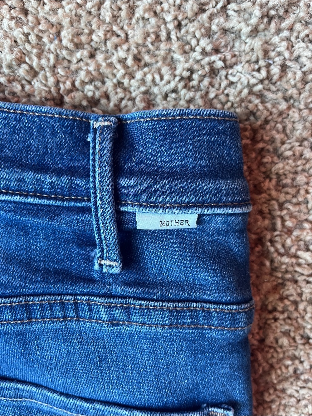 MOTHER The Hustler Ankle FrayMedium Blue Straight-Leg Jeans Size 27 - Picture 10 of 16
